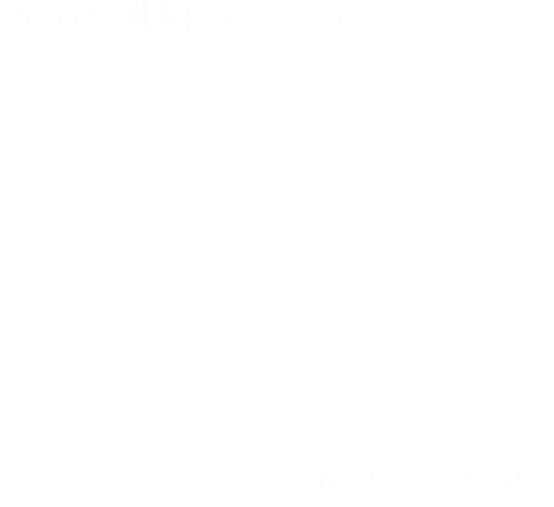VAYA FILMS On Set Álvaro Vásquez y César Rodríguez se conocen en el año 2003 trabajando en el canal de televisión Citytv en la producción de programas de entretenimiento como Bravissimo y Ciudad X. En el año 2004 César se vincula a la industria de la producción cinematográfica colombiana, desarrollando labores en el departamento de Casting y de producción de campo de varias producciones de corto y largometraje. Así mismo Álvaro continua vinculado a la producción de varios formatos de entretenimiento en Citytv, Body Channel, Secretaria de Cultura y Canal capital entre otros. Hasta el año 2009, cada cual trabaja por separado en el desarrollo, pre-producción, producción general , jefatura de producción y producción de campo de varias películas, cortos, programas de televisión, comerciales, documentales, fotografía, y publicaciones de manera free lance. Convencidos del cine como una salida y de la salsa como el camino, César Rodríguez y Álvaro Vásquez se juntan en el año 2009 para pensar y trabajar en equipo haciendo parte de la producción de campo y de la jefatura de producción de varios largometrajes entre los que se cuentan: “El Cartel de los sapos”, “El resquicio”, “Tierra en la lengua”,”Out of the Dark”, “Gente de bien”, “Anna”, “Mateo”, “Edificio Royal”, la serie documental “Preso en el extranjero”, “ESCOBAR, El patrón del mal”, entre otros. La culpa es de la salsa.